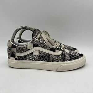 VANS Shoes OLD SKOOL Casual Patchwork Floral Low Top Sneakers Womens US size 9